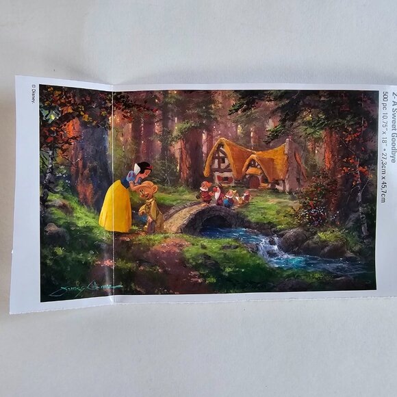 Disney Snow White Goodbye 500 Piece Jigsaw Puzzle Complete No Box Mega Puzzles - Picture 3 of 5